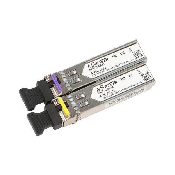 MikroTik 1.25G Bidirectional Single-Mode Module 80km paar