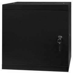Rack Cabinet 10" 6U, 300mm, Full Door, Black