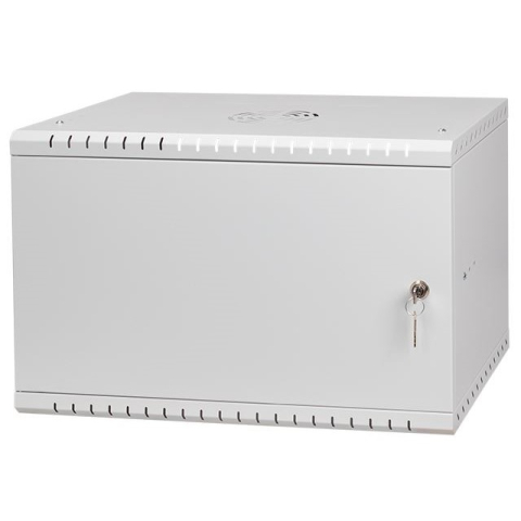 Riiulikapp 19" 6U, 350mm, Metallist uks, Hall