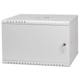 Riiulikapp 19" 6U, 350mm, Metallist uks, Hall