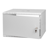 Riiulikapp 19" 6U, 350mm, Metallist uks, Hall