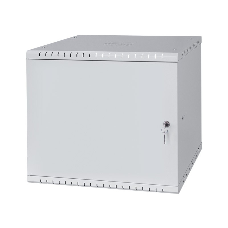 Riiulikapp 19" 9U, 450mm, Metallist uks, Hall