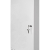 Riiulikapp 19" 9U, 450mm, Metallist uks, Hall