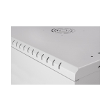 Riiulikapp 19" 9U, 450mm, Metallist uks, Hall