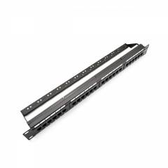 Patch paneel Cat5e UTP 24-Port RJ-45 19" 1U Must
