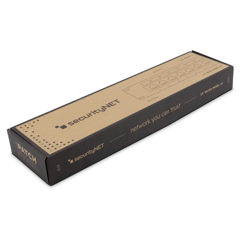 Patch paneel Cat6 UTP 24-Port RJ-45 19" 1U riiuliga