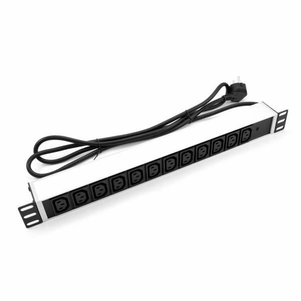 19" PDU paneel 12-port(C13), EU pistik