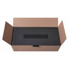 Riiulikapp 19" 3U, 180mm, Must