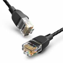 Õhuke Patch kaabel UTP Cat6A 1m must