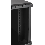 Riiulikapp 10" 4U, 280mm, Klaasuks, Must