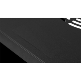 Riiulikapp 10" 4U, 280mm, Klaasuks, Must