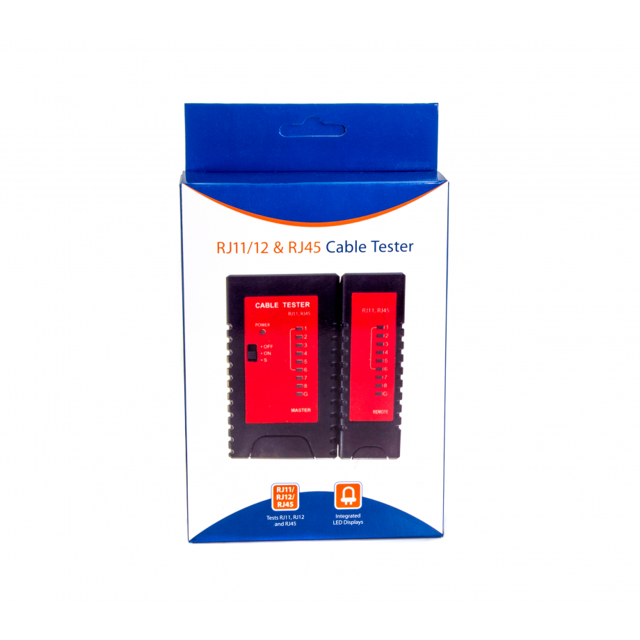 Võrgukaabli Tester RJ11/ RJ12/ RJ45