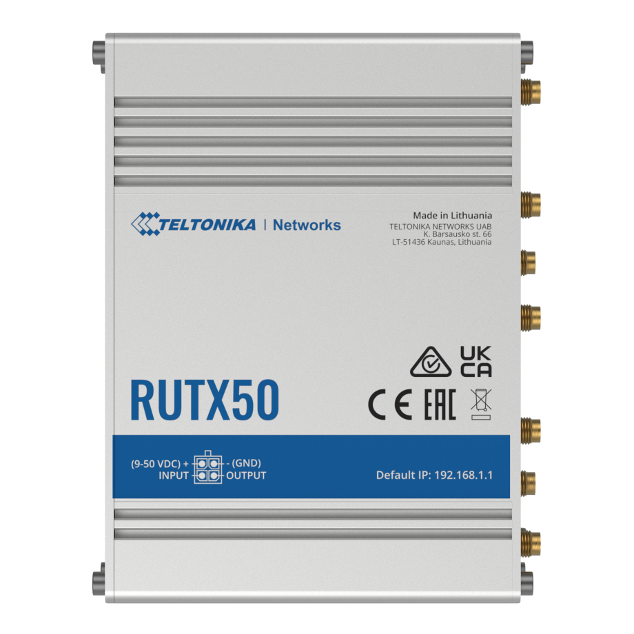 Teltonika RUTX50 Tööstuslik 5G ruuter