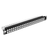 Modulaarne patch-paneel 24-Port 19" 1U must