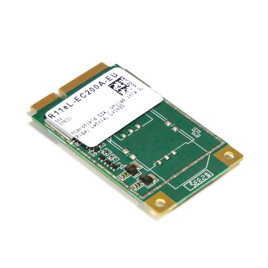 MikroTik mini-PCIe 4G LTE modem moodul