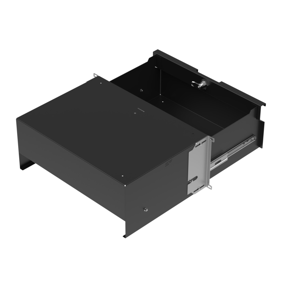 Rack Sahtel 19" 4U, 320mm, Must