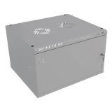 Riiulikapp 19" 6U, 450mm, Metallist uks, Hall