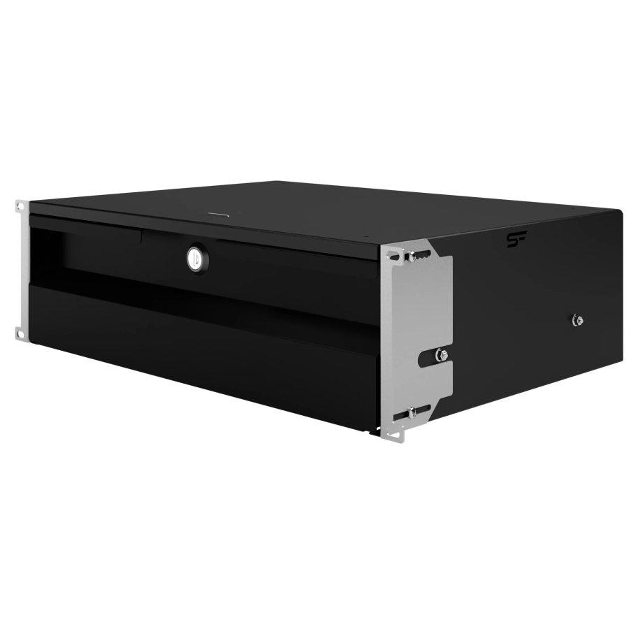 Rack Sahtel 19" 3U, 320mm, Must