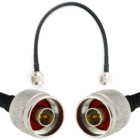 N Male / N Male 30cm koaksiaalkaabel — HF240 (vastab LMR240)
