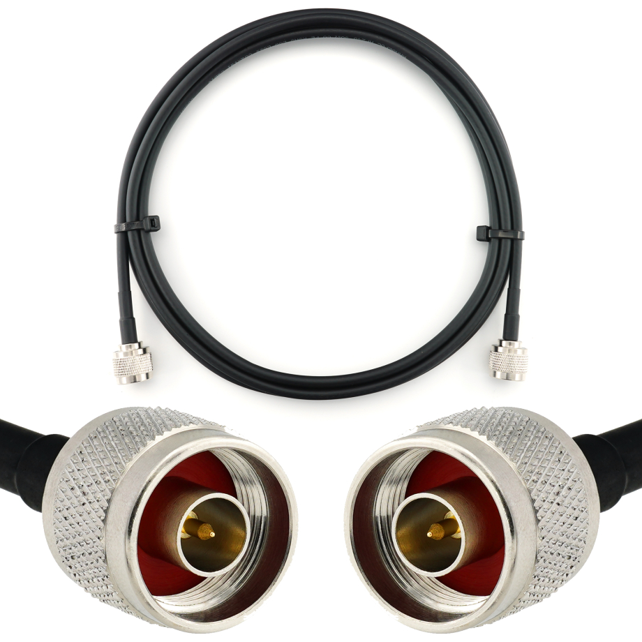 N Male / N Male 3m koaksiaalkaabel — HF240 (vastab LMR240)