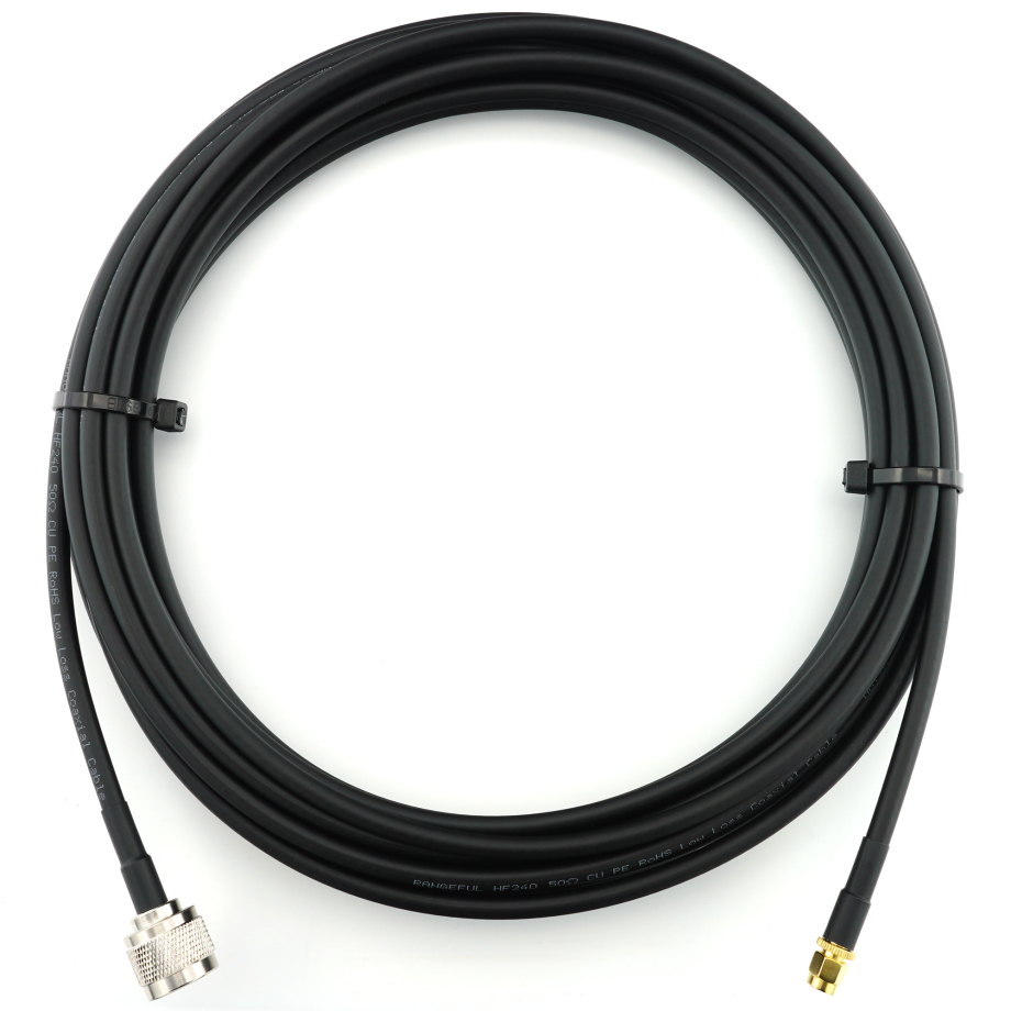SMA Male / N Male 5m koaksiaalkaabel — HF240 (vastab LMR240)