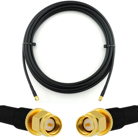 SMA Male / SMA Male 7m koaksiaalkaabel — HF240 (vastab LMR240)