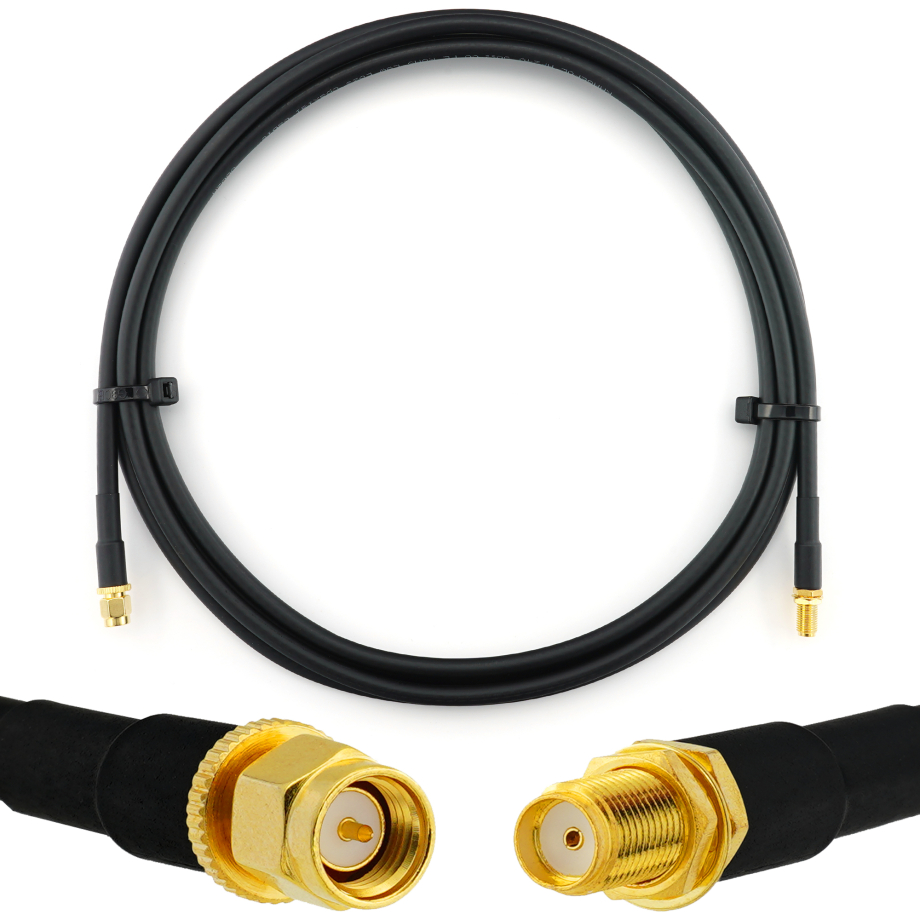 SMA Male / SMA Female 2m koaksiaalkaabel — HF240 (vastab LMR240)