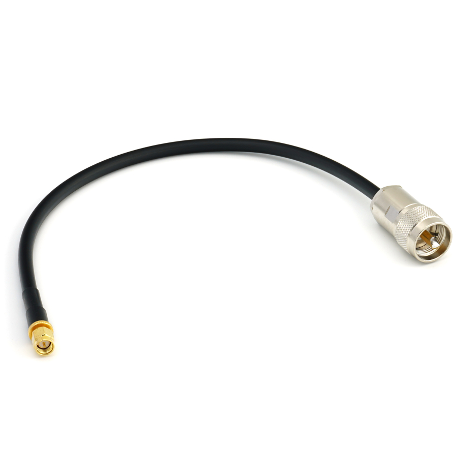 SMA Male / PL259 30cm UHF CB raadio paindlik koaksiaalkaabel — HF240 (vastab LMR240)