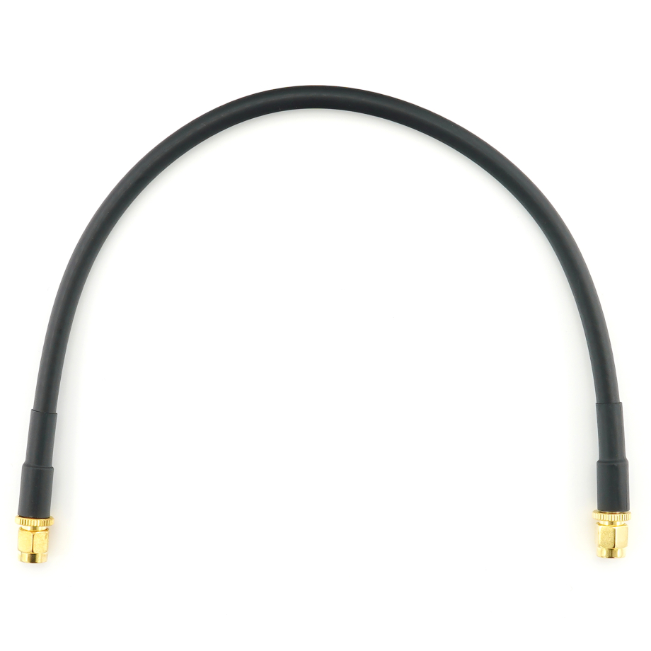 RP-SMA Male / RP-SMA Male 30cm koaksiaalkaabel — HF240 (vastab LMR240)