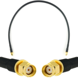RP-SMA Male / RP-SMA Male 50cm koaksiaalkaabel — HF240 (vastab LMR240)