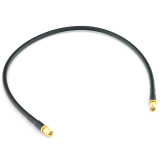 RP-SMA Male / RP-SMA Male 50cm koaksiaalkaabel — HF240 (vastab LMR240)