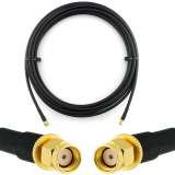 RP-SMA Male / RP-SMA Male 15m koaksiaalkaabel — HF240 (vastab LMR240)