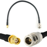 RP-SMA Male / N Female 30cm koaksiaalkaabel — HF240 (vastab LMR240)