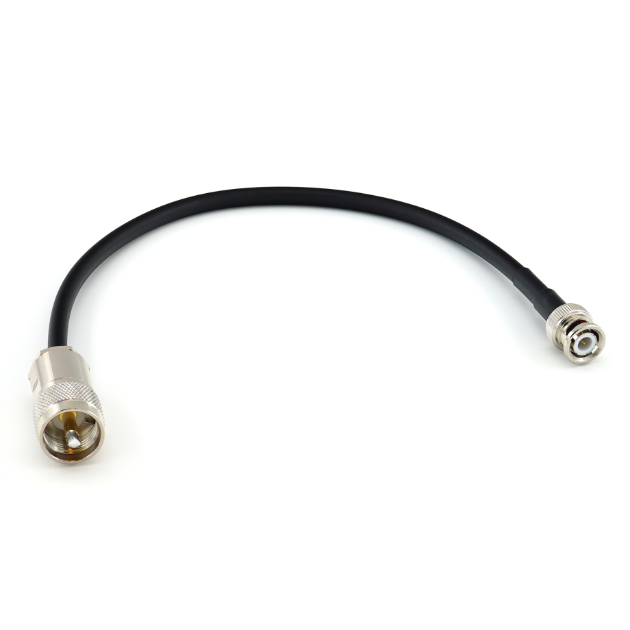 BNC Male / PL259 30cm UHF koaksiaalkaabel — HF240 (vastab LMR240)