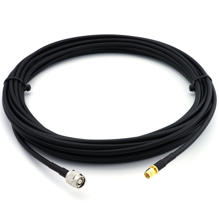 SMA Male / RP-TNC Male 30cm koaksiaalkaabel — HF240 (vastab LMR240)