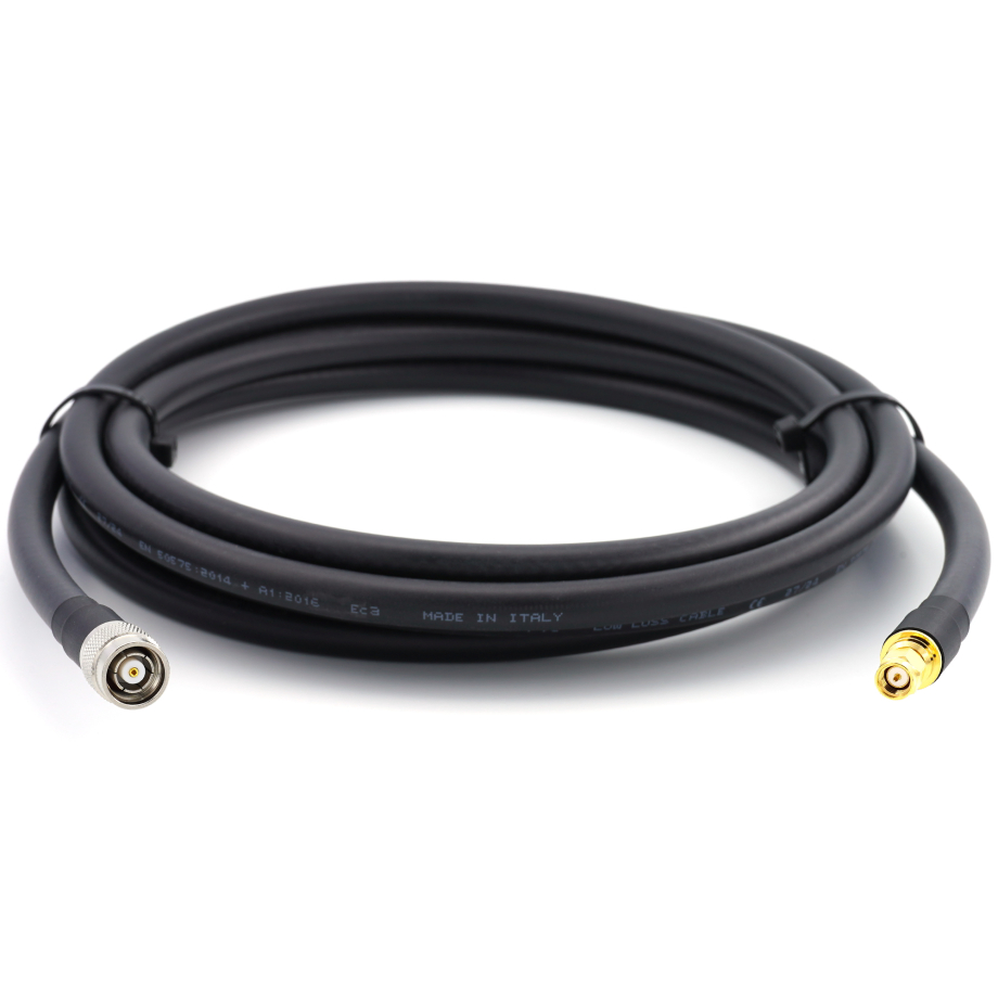 SMA Male / RP-TNC Male 20m koaksiaalkaabel — elastne HF-400-UF (vastab LMR400 UF UltraFlex)