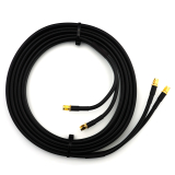 SMA Male / SMA Male 2m Twin koaksiaalkaabel — HF240 (vastab LMR240)