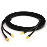 SMA Male / SMA Female 12m Twin koaksiaalkaabel — HF240 (vastab LMR240)