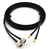 SMA Male Hex / N Male Hex 5m Twin koaksiaalkaabel — HF240 (vastab LMR240)