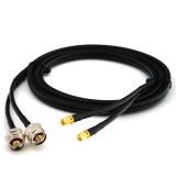 SMA Male Hex / N Male Hex 15m Twin koaksiaalkaabel — HF240 (vastab LMR240)