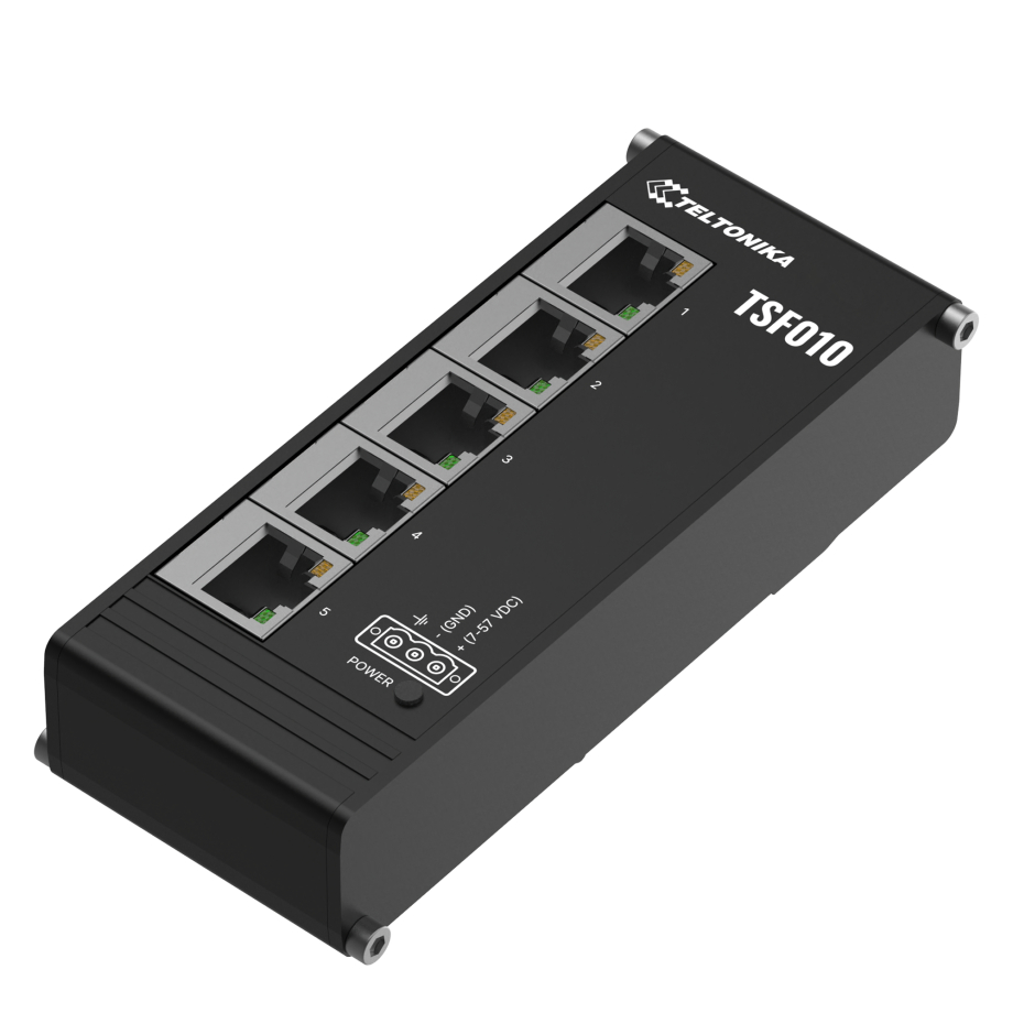 Teltonika TSF010 kompaktne Ethernet lüliti