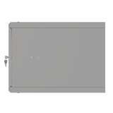 Riiulikapp 19" 6U, 450mm, Klaasuks, Hall