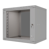 Riiulikapp 19" 9U, 450mm, Klaasuks, Hall