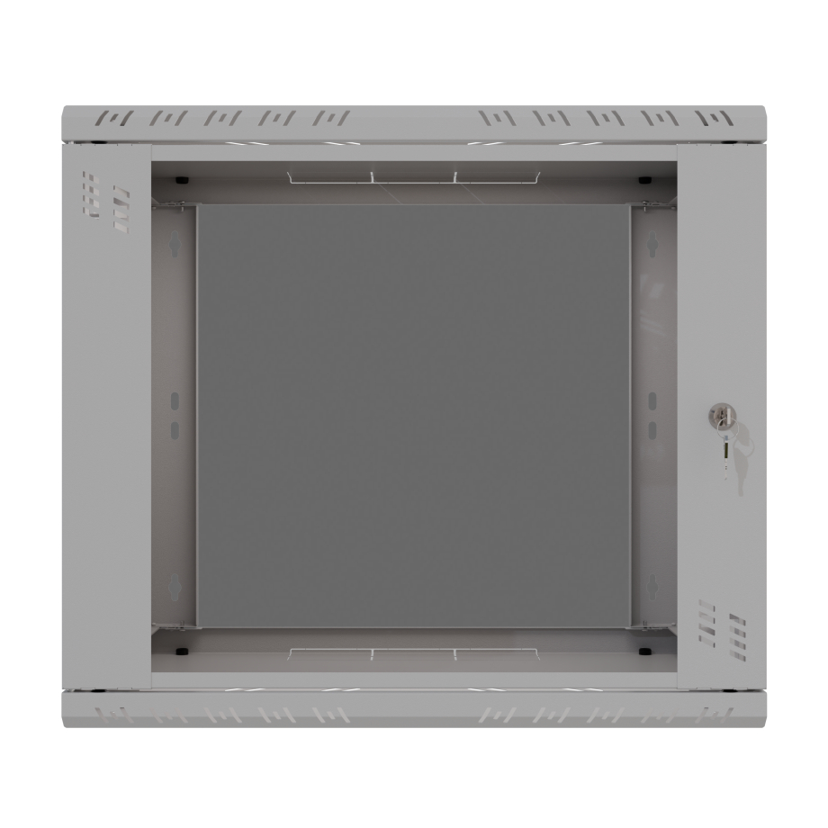 Riiulikapp 19" 9U, 600mm, Klaasuks, Hall