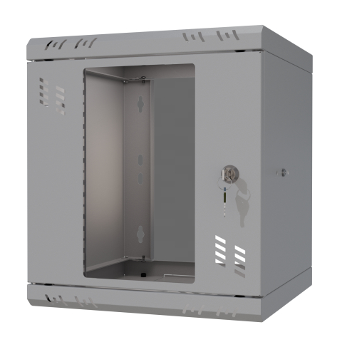 Riiulikapp 10" 6U, 300mm, Klaasuks, Hall