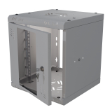 Riiulikapp 10" 6U, 300mm, Klaasuks, Hall