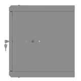 Riiulikapp 10" 6U, 300mm, Klaasuks, Hall
