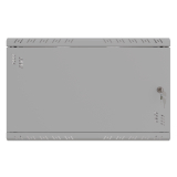 Riiulikapp 19" 6U, 350mm, Metallist uks, Hall