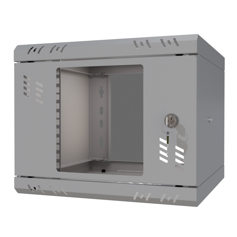Riiulikapp 10" 4U, 300mm, Klaasuks, Hall