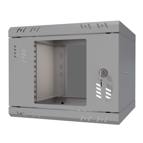 Riiulikapp 10" 4U, 300mm, Klaasuks, Hall
